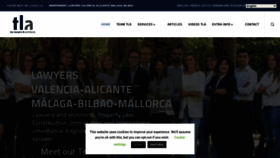 What Spanishsolicitors.com website looked like in 2023 (This year)