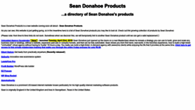 What Seandonahoeproducts.com website looked like in 2023 (This year)