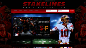 What Stakelines.com website looked like in 2023 (This year)