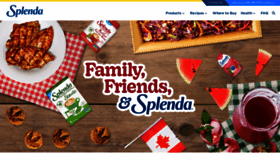 What Splenda.ca website looked like in 2023 (This year)