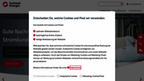 What Sachsenenergie.de website looked like in 2023 (This year)