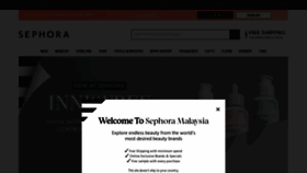 What Sephora.my website looked like in 2023 (This year)