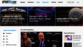 What Sportsmediawatch.net website looked like in 2023 (This year)