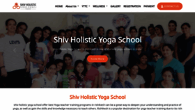 What Shivholisticyogaschool.com website looked like in 2023 (This year)