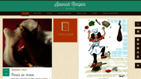 What Spanishrecipesbynuria.com website looked like in 2023 (This year)