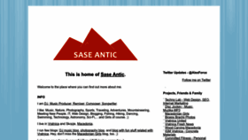 What Saseantic.com website looked like in 2023 (This year)