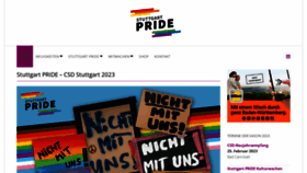 What Stuttgart-pride.de website looked like in 2023 (This year)