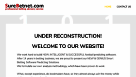 What Surebetnet.com website looked like in 2023 (This year)