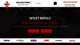 What Skyliftrentals.com website looked like in 2023 (This year)
