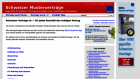 What Schweizer-vertraege.ch website looked like in 2023 (This year)
