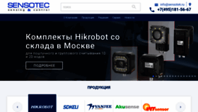 What Sensotek.ru website looked like in 2023 (This year)