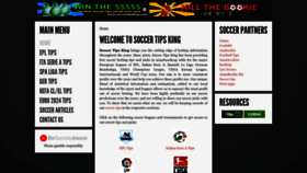 What Soccertipsking.com website looked like in 2023 (This year)