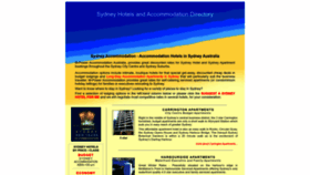 What Sydneyhotelsaccommodation.com website looked like in 2023 (This year)