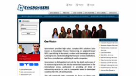 What Syncronisers.com website looked like in 2023 (1 year ago)