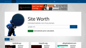 What Siteworth.life website looked like in 2023 (This year)
