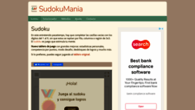 What Sudokumania.net website looked like in 2023 (This year)
