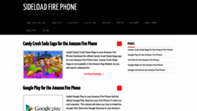 What Sideloadfirephone.com website looked like in 2023 (This year)
