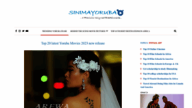 What Sinimayoruba.com website looked like in 2023 (This year)