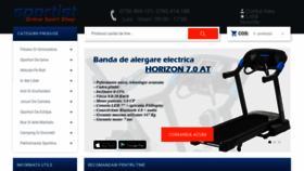 What Sportist.ro website looked like in 2023 (This year)
