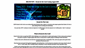 What Streakforthecash.com website looked like in 2023 (This year)