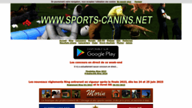 What Sports-canins.net website looked like in 2023 (This year)