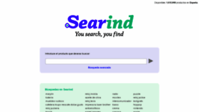 What Searind.es website looked like in 2011 (12 years ago)