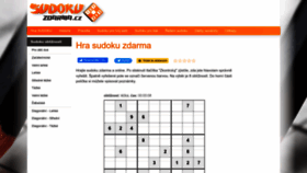 What Sudokuzdarma.cz website looked like in 2023 (This year)