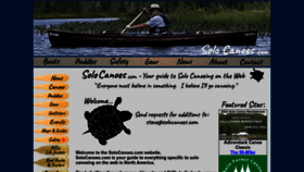 What Solocanoes.com website looked like in 2023 (2 years ago)