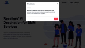 What Smmfamehub.com website looked like in 2023 (This year)