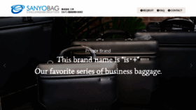 What Sanyo-bag.com website looked like in 2023 (This year)