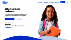 What Schoolpaymentsolutions.com website looked like in 2023 (This year)
