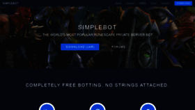 What Simplebot.org website looked like in 2023 (1 year ago)