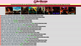 What Skymovies.io website looked like in 2023 (This year)