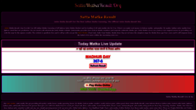 What Sattamatkaresult.org website looked like in 2023 (This year)