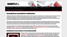 What Suomipelit.fi website looked like in 2023 (This year)