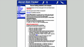 What Soccerstatstracker.com website looked like in 2023 (This year)