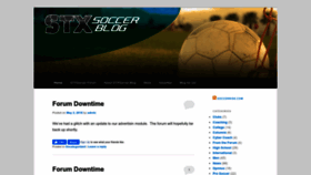 What Stxsoccer.com website looked like in 2023 (This year)