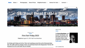 What Stpaulrealestateblog.com website looked like in 2023 (This year)