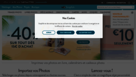 What Snapfish.fr website looked like in 2023 (2 years ago)