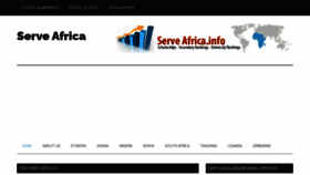 What Serveafrica.info website looked like in 2023 (This year)