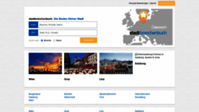 What Stadtbranchenbuch.at website looked like in 2023 (This year)