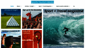 What Sportstourismnews.com website looked like in 2023 (This year)