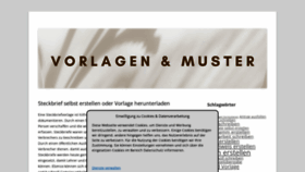 What Steckbriefvorlage.com website looked like in 2023 (This year)