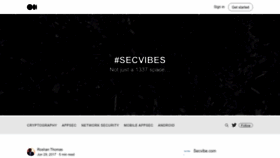 What Secvibe.com website looked like in 2023 (This year)