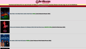 What Skymovies.biz website looked like in 2023 (This year)