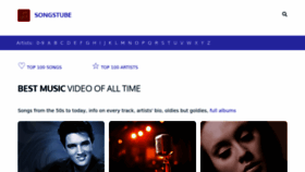 What Songs-tube.net website looked like in 2023 (This year)