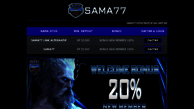 What Sama77.vip website looked like in 2023 (This year)