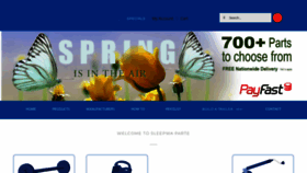 What Sleepwaparte.co.za website looked like in 2023 (This year)