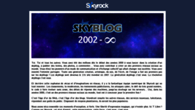 What Skyrock.com website looked like in 2023 (This year)