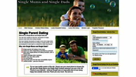 What Singlemumsandsingledads.co.uk website looked like in 2023 (This year)